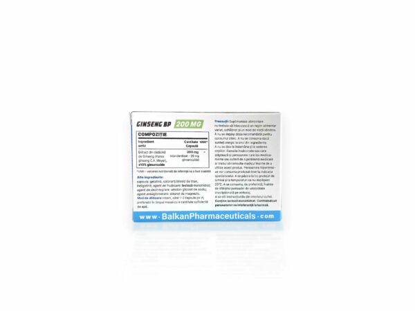 Ginseng (Balkan Pharma) (200mg x 30 Kapseln) – Bild 5
