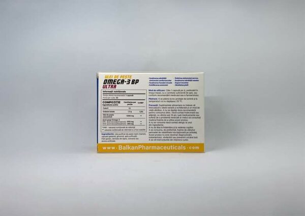 Omega 3 Ultra (Balkan Pharma) (1300mg x 30 Kapseln) – Bild 4