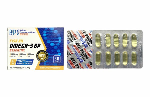 Omega 3 Essential (Balkan Pharma) (1000mg x 30 Kapseln) – Bild 3